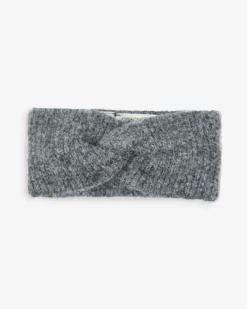 Bandeau croisé en maille anthracite Auden