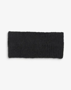 Bandeau croisé en maille noir Auden