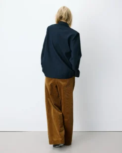 Blazer croisé à rayures marine Auguste