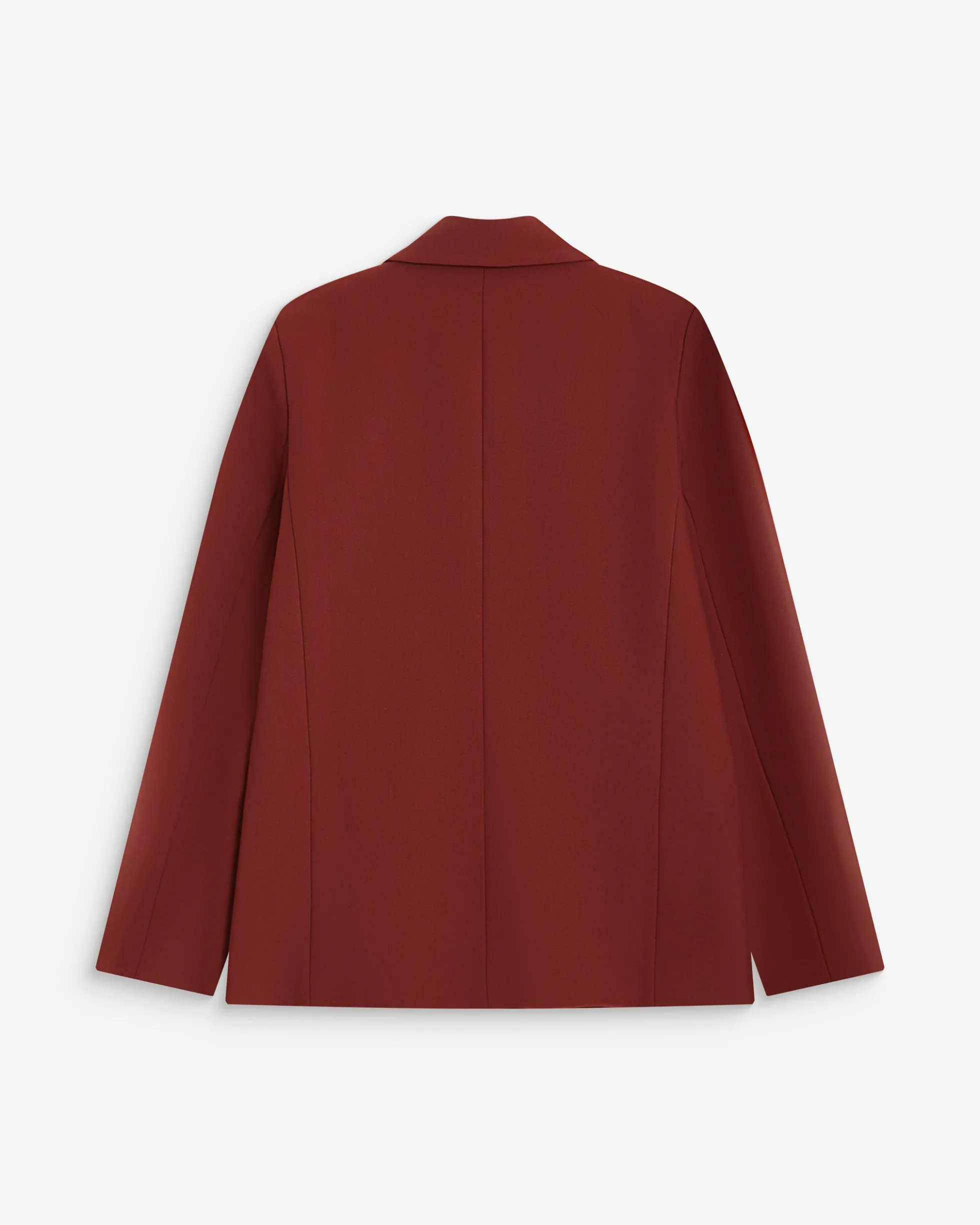 Blazer droit à boutonnage croisé terracotta Noix