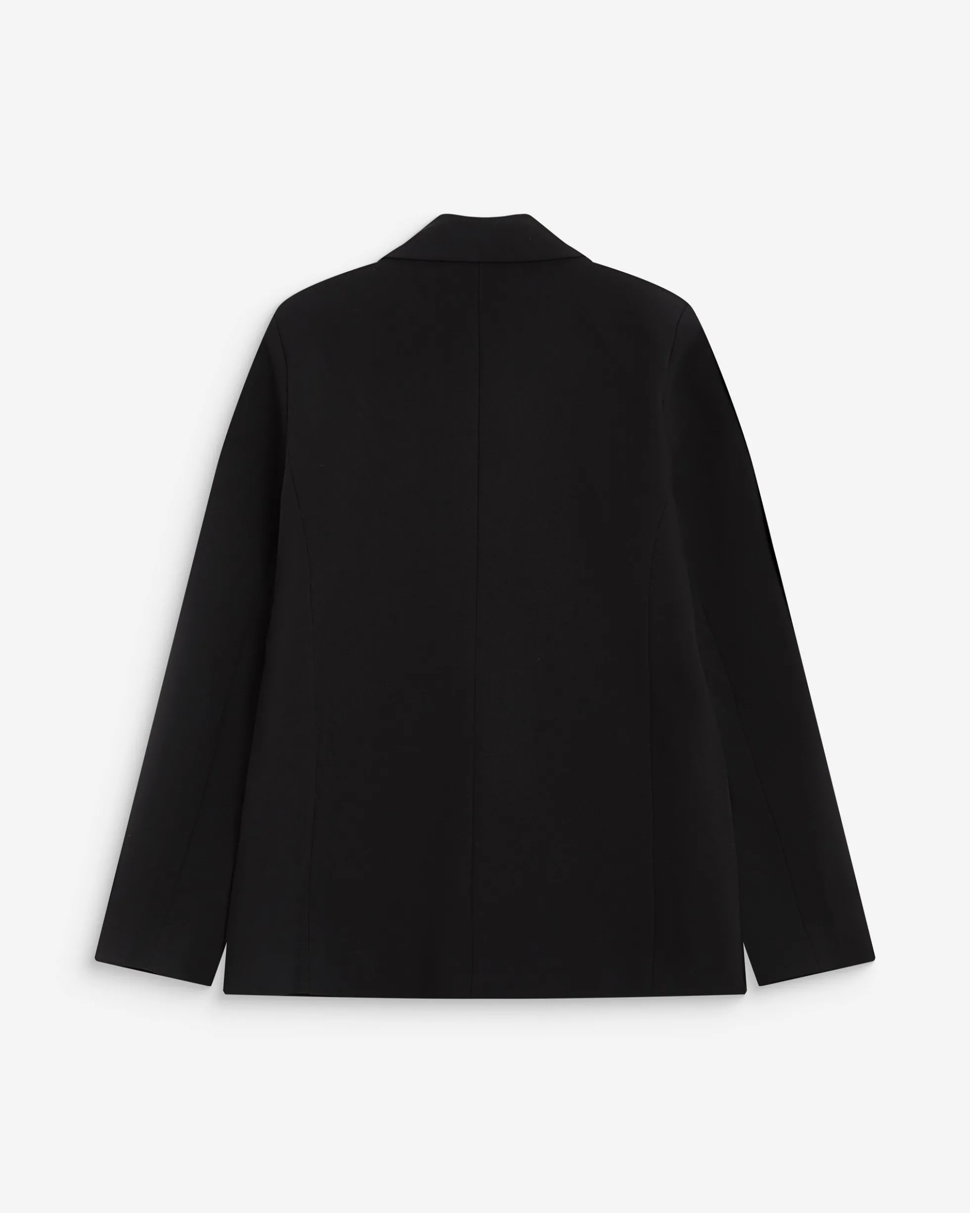 Blazer droit à boutonnage croisé noir Noix