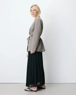 Blazer droit rayé cintré à la taille rayure Acario