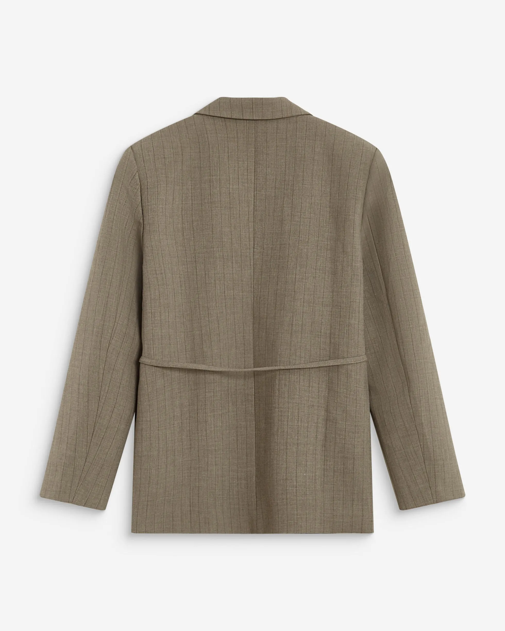 Blazer droit rayé cintré à la taille rayure Acario
