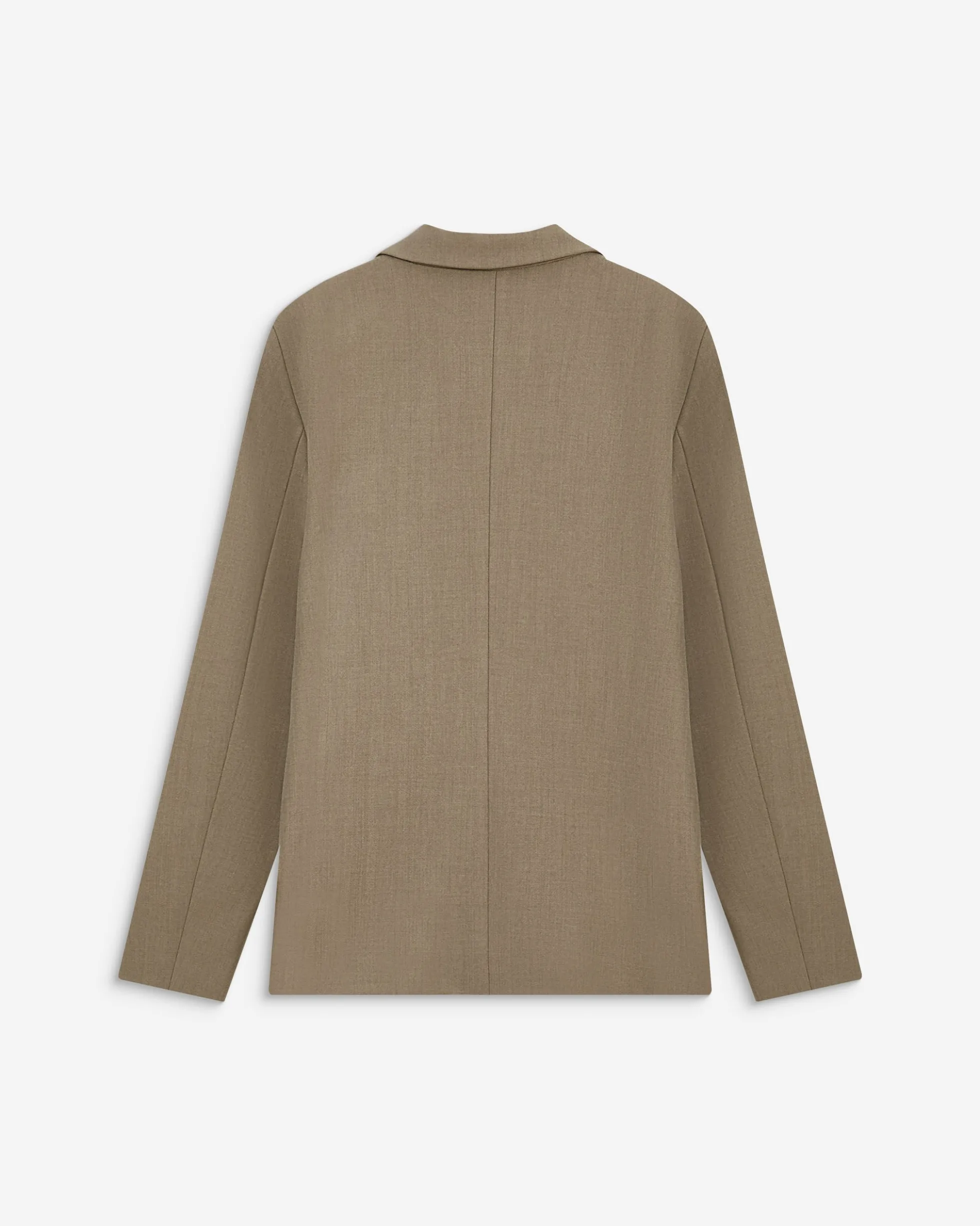 Blazer droit simple boutonnage à poches beige Alarick