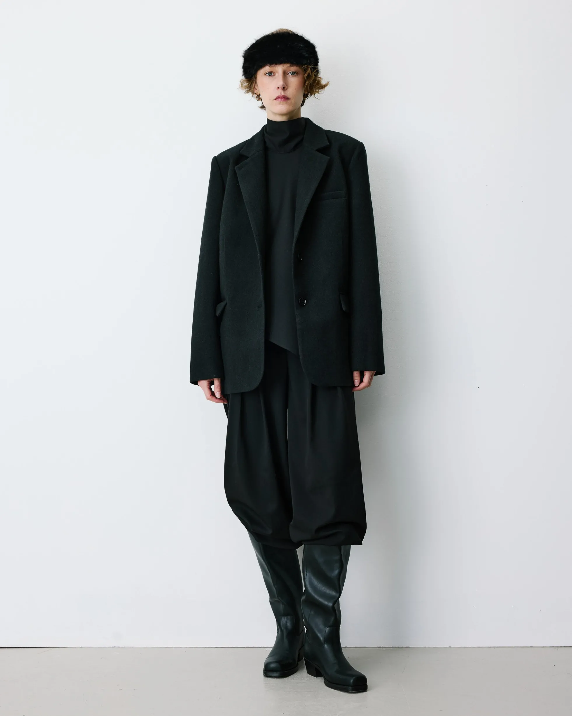 Blazer oversize structuré à boutons au dos carbone Behati