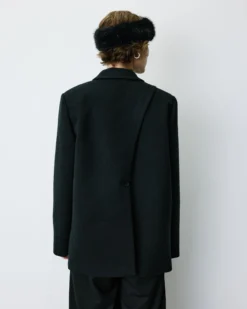 Blazer oversize structuré à boutons au dos carbone Behati