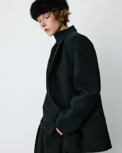 Blazer oversize structuré à boutons au dos carbone Behati