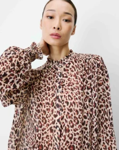 Blouse fluide ample à imprimé leo Almira