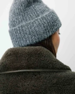 Bonnet en laine mélangée anthracite Antorin