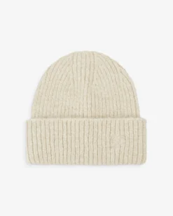 Bonnet en laine mélangée sable Antorin