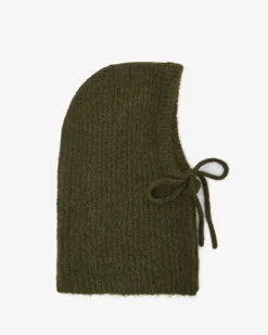 Cagoule en laine mélangée kaki Samourai