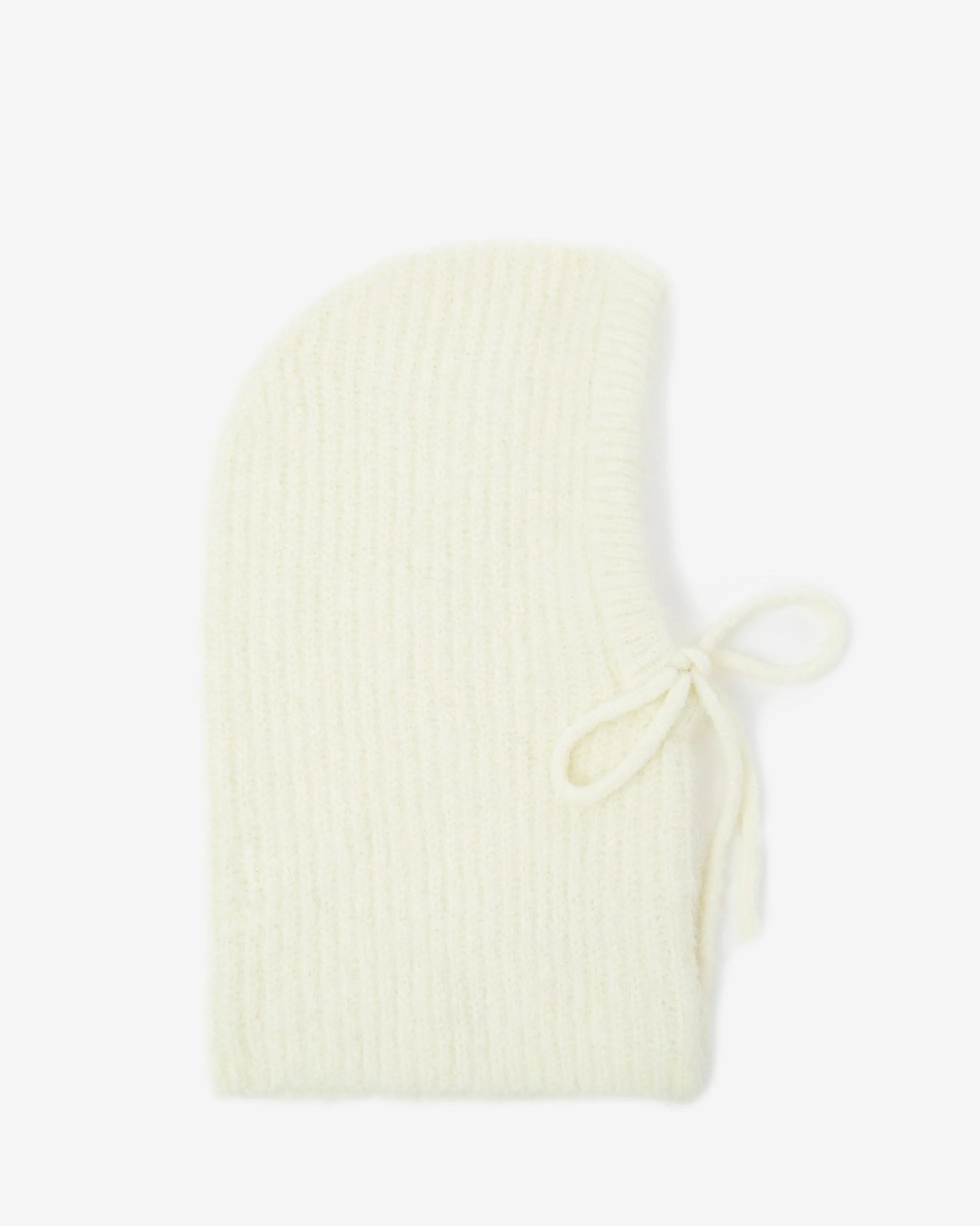 Cagoule en laine mélangée vanille Samourai