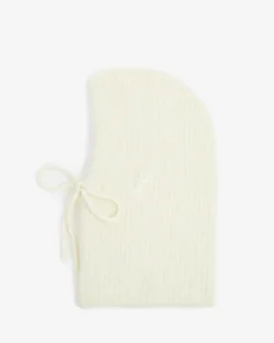 Cagoule en laine mélangée vanille Samourai