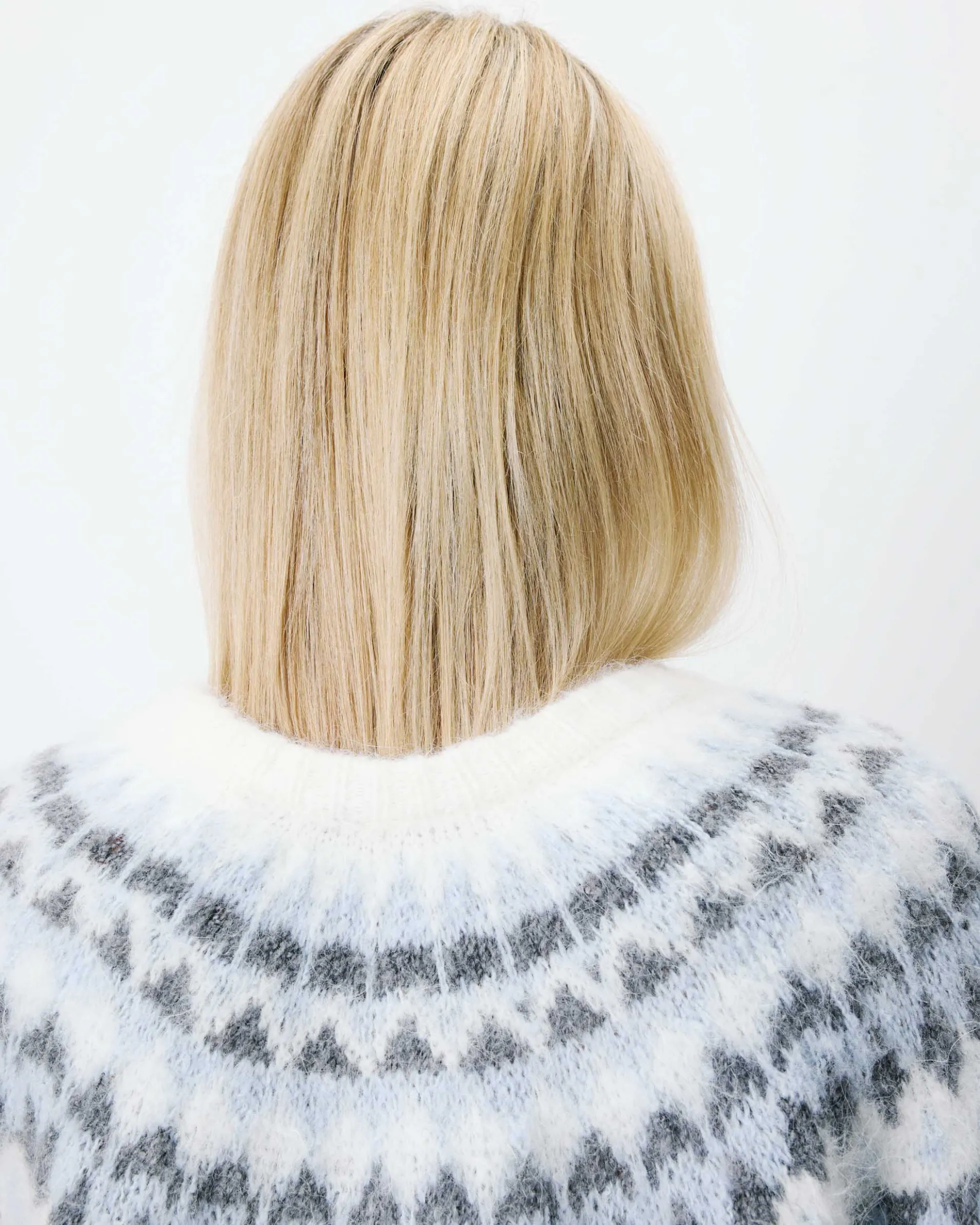 Cardigan en maille jacquard boutonné ivoire Alekio