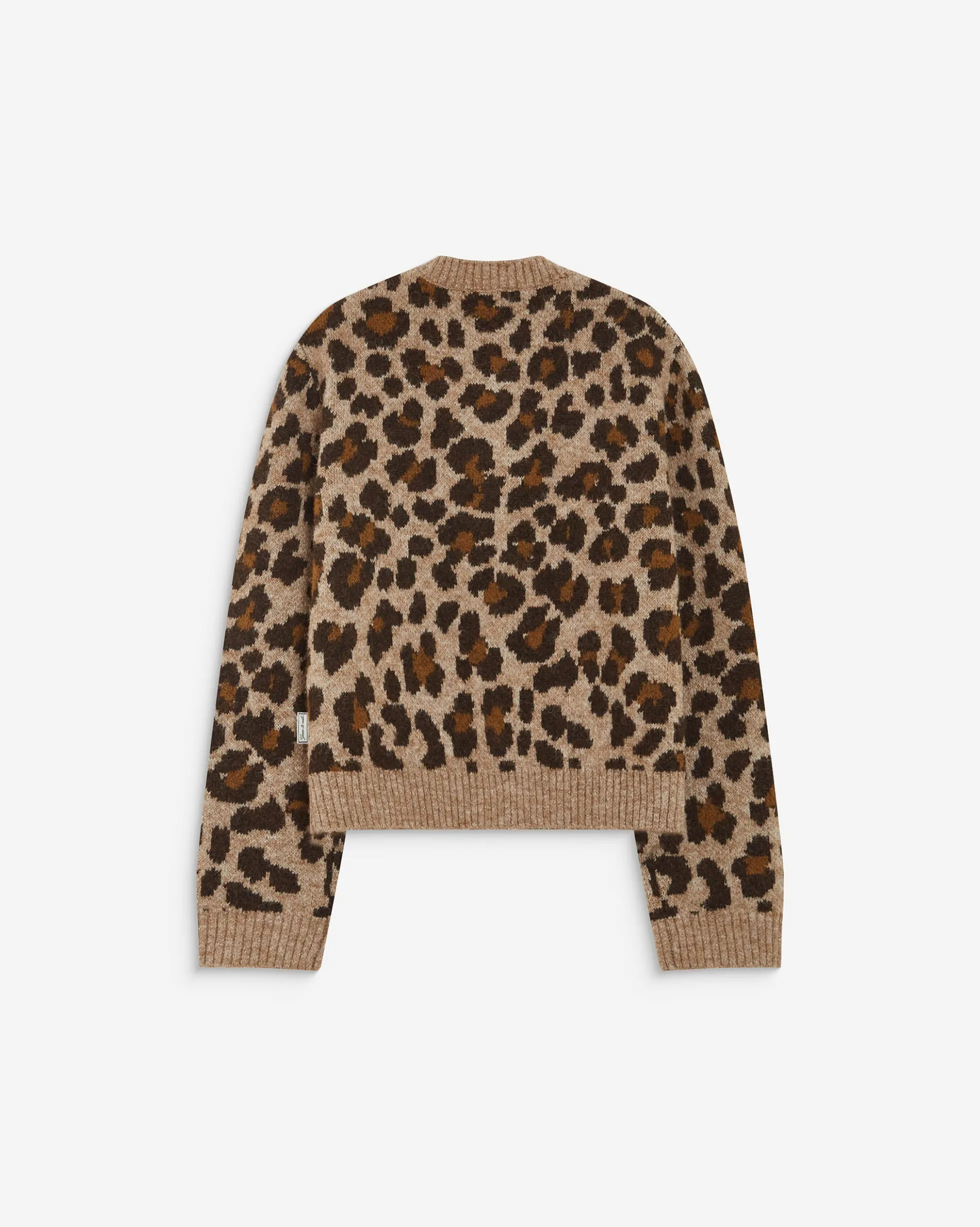 Cardigan manches longues col rond à motif leo Agnes