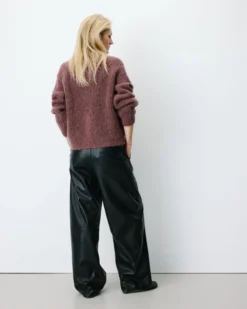 Cardigan oversize manches longues parme Saluda