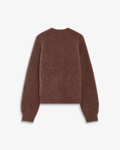 Cardigan oversize manches longues parme Saluda