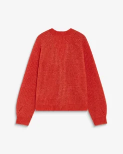Cardigan oversize manches longues sanguine Saluda