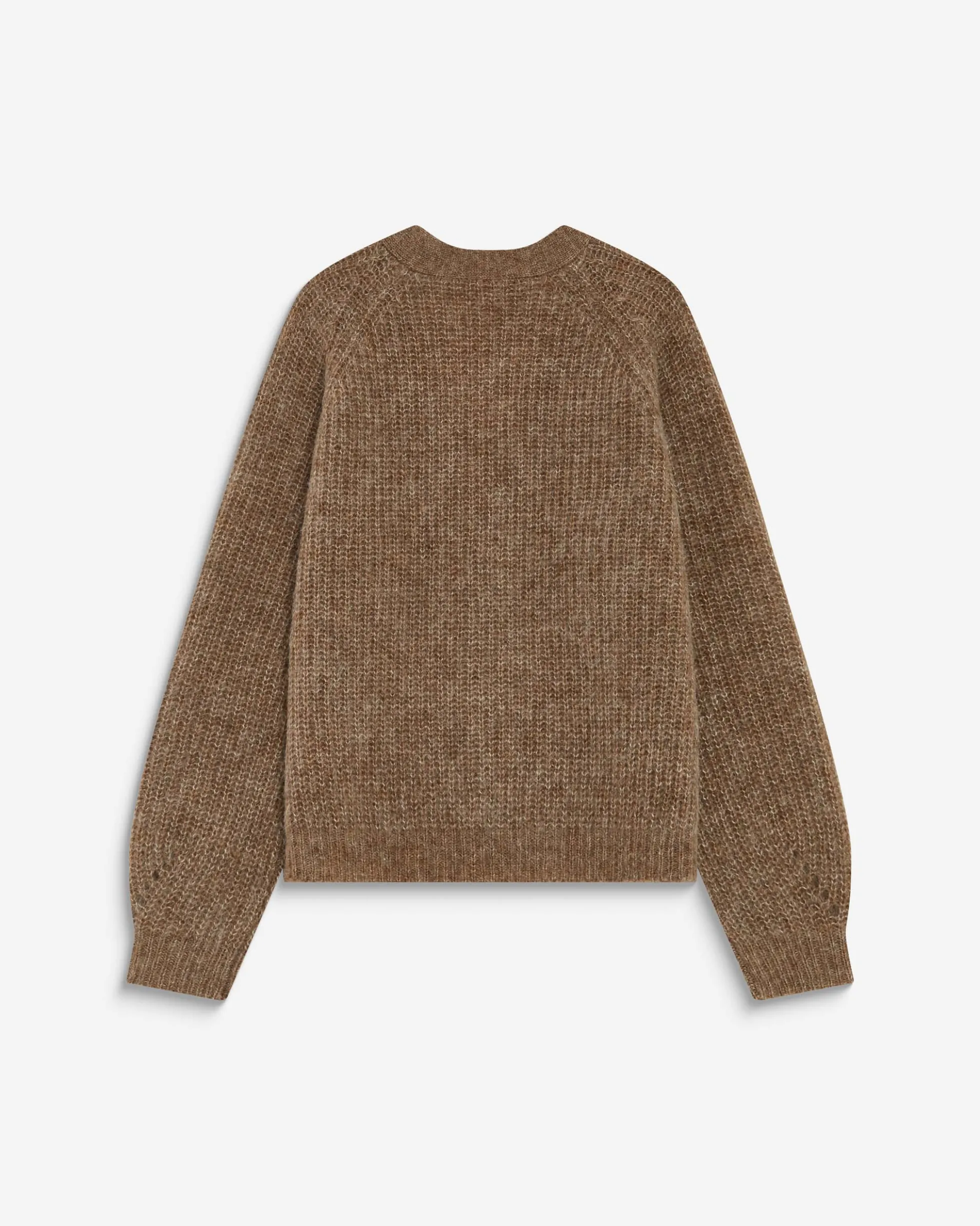 Cardigan oversize manches longues mocha Saluda