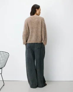 Cardigan oversize manches longues mocha Saluda