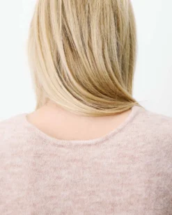 Cardigan sans manches boutonné col V beige Nars