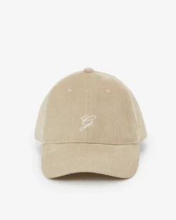 Casquette en velours côtelé logo latte Alona
