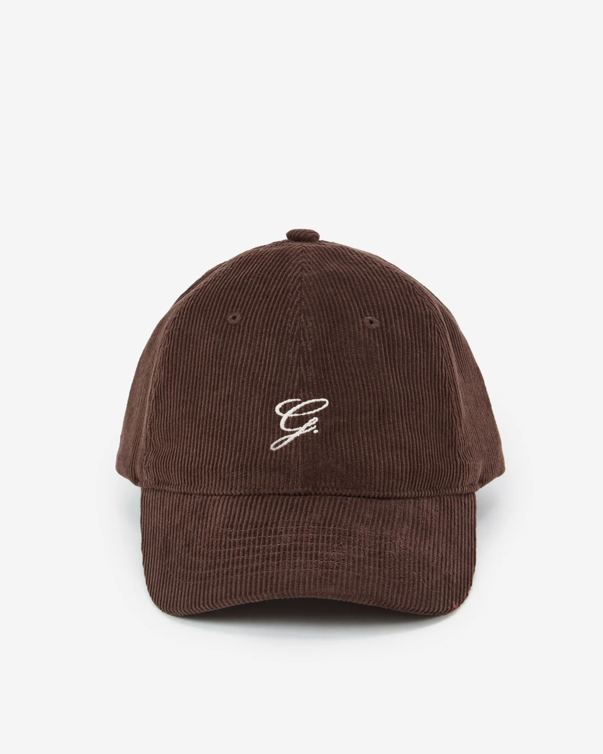 Casquette en velours côtelé logo chocolat Alona