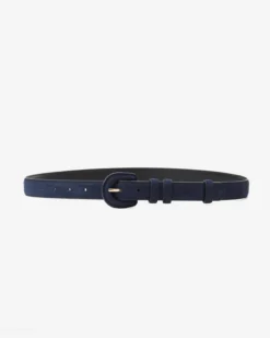 Ceinture en suédine boucle assortie marine Scotland