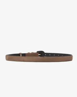 Ceinture en suédine boucle assortie taupe Scotland