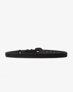 Ceinture en suédine boucle assortie noir Scotland