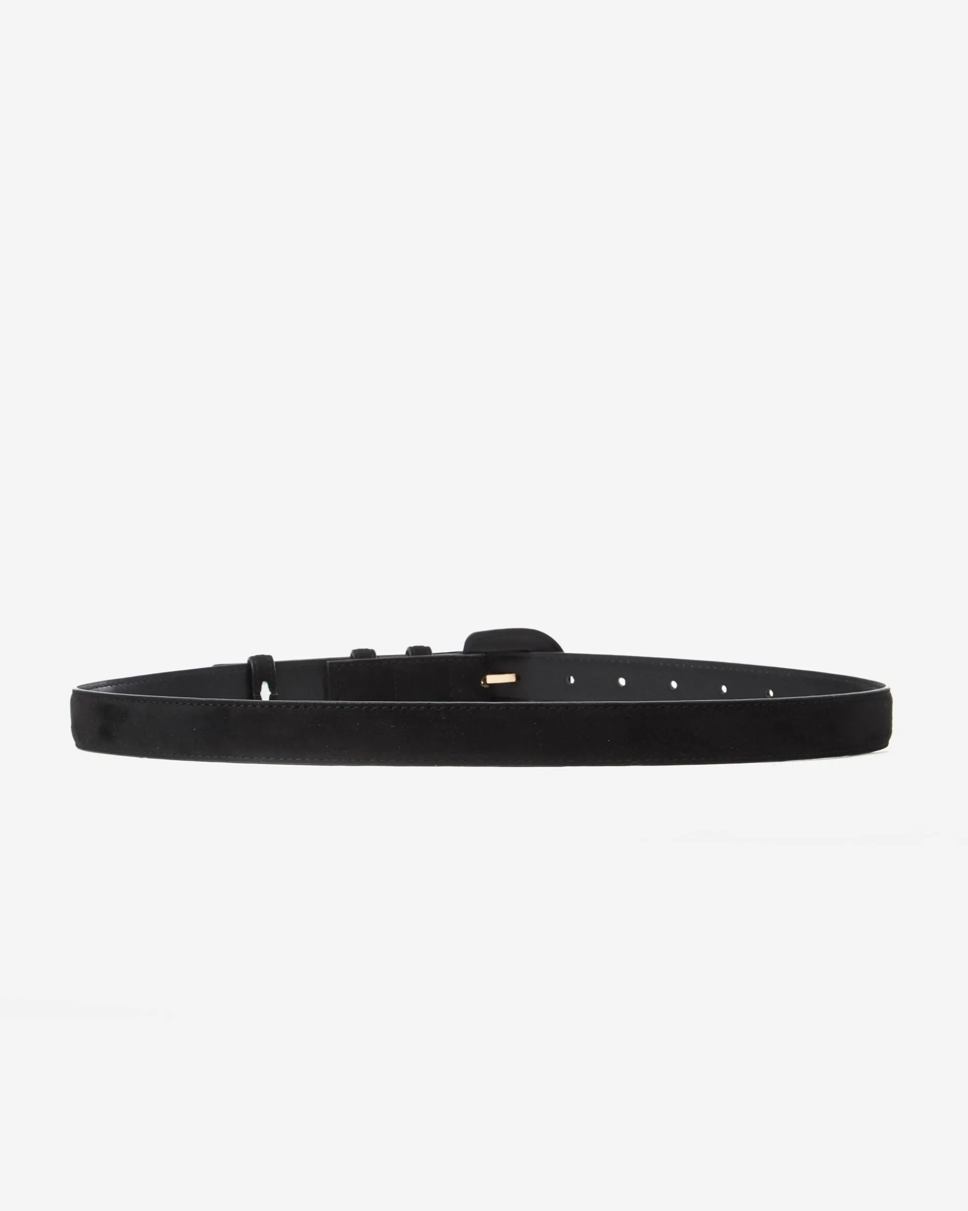 Ceinture en suédine boucle assortie noir Scotland