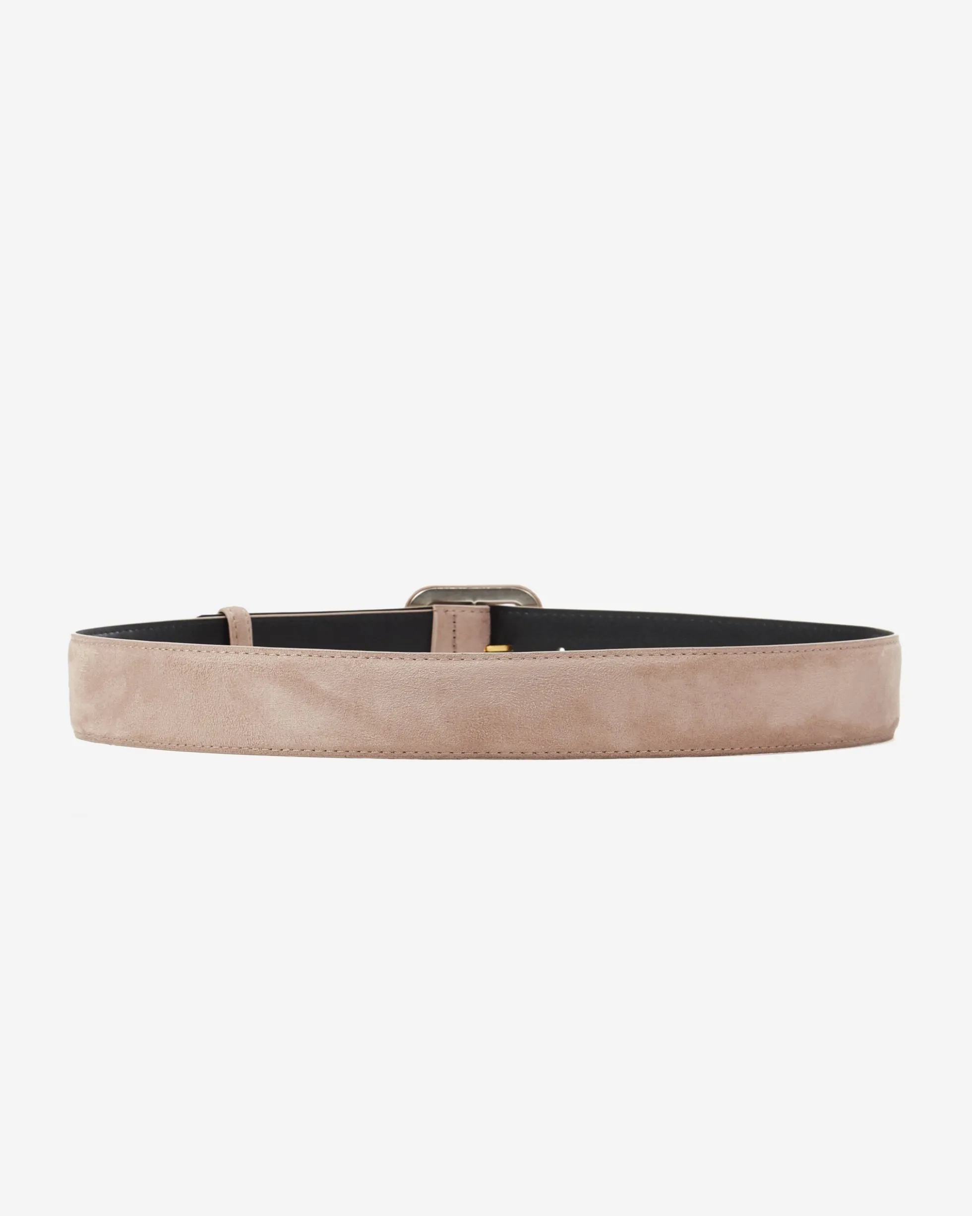 Ceinture en suédine boucle carrée assortie grege Alvaro