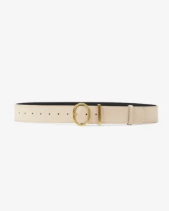 Ceinture en suédine boucle doré sable Swinton