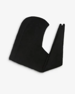 Écharpe capuche en maille tricotée noir Briony