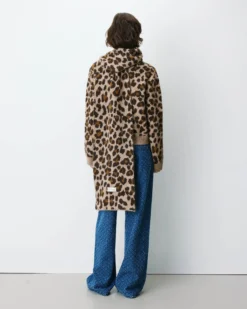 Écharpe en jacquard imprimé leo Adra