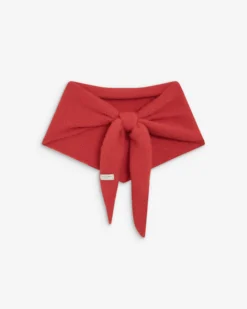 Écharpe triangulaire en maille rouge Bonnie