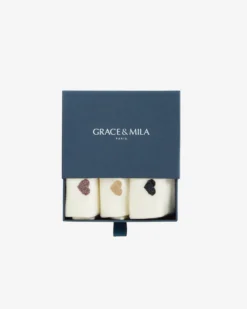 Chaussettes cœurs en lurex multico Asteria