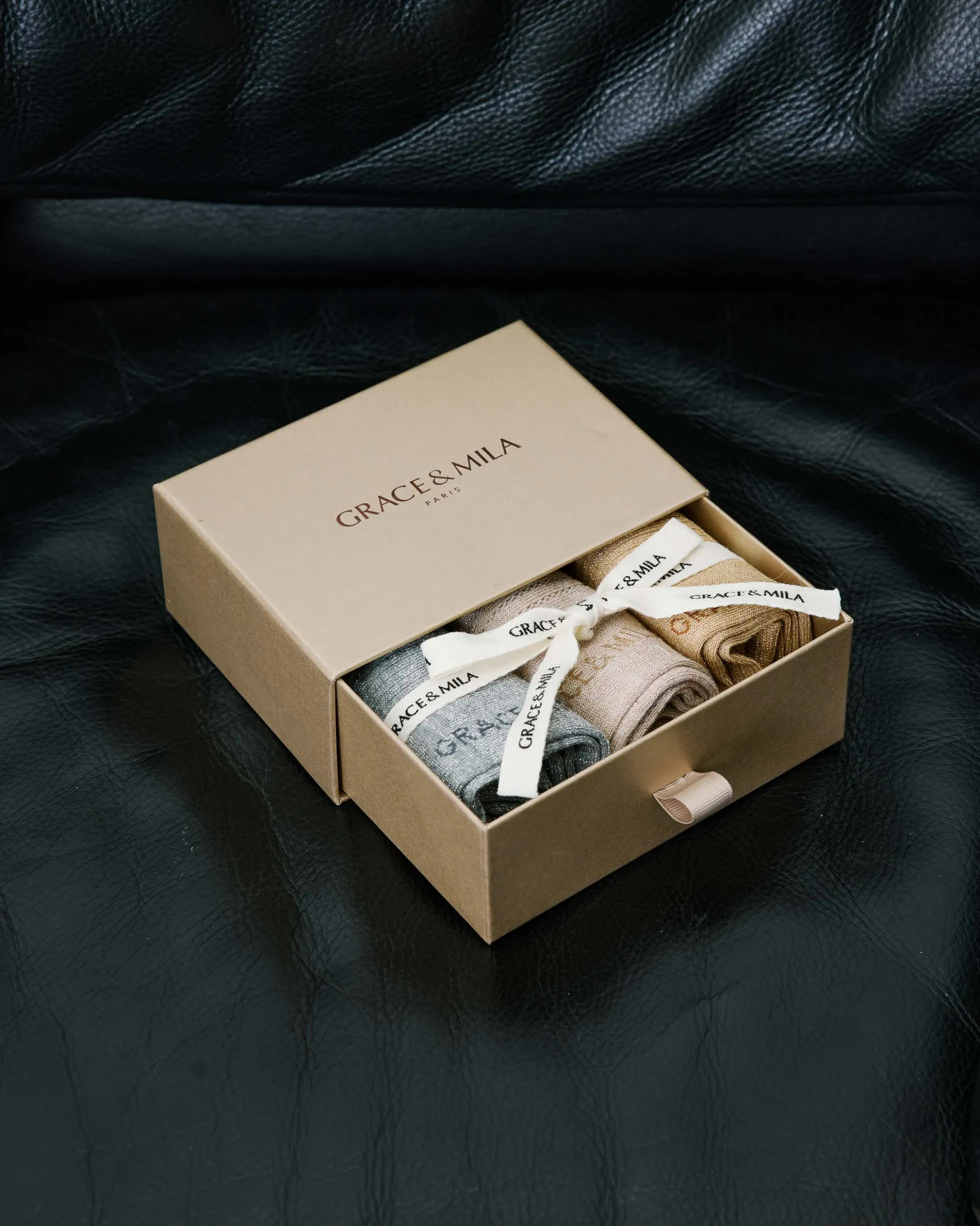 Chaussettes à paillettes en maille ajourée multico Blindy