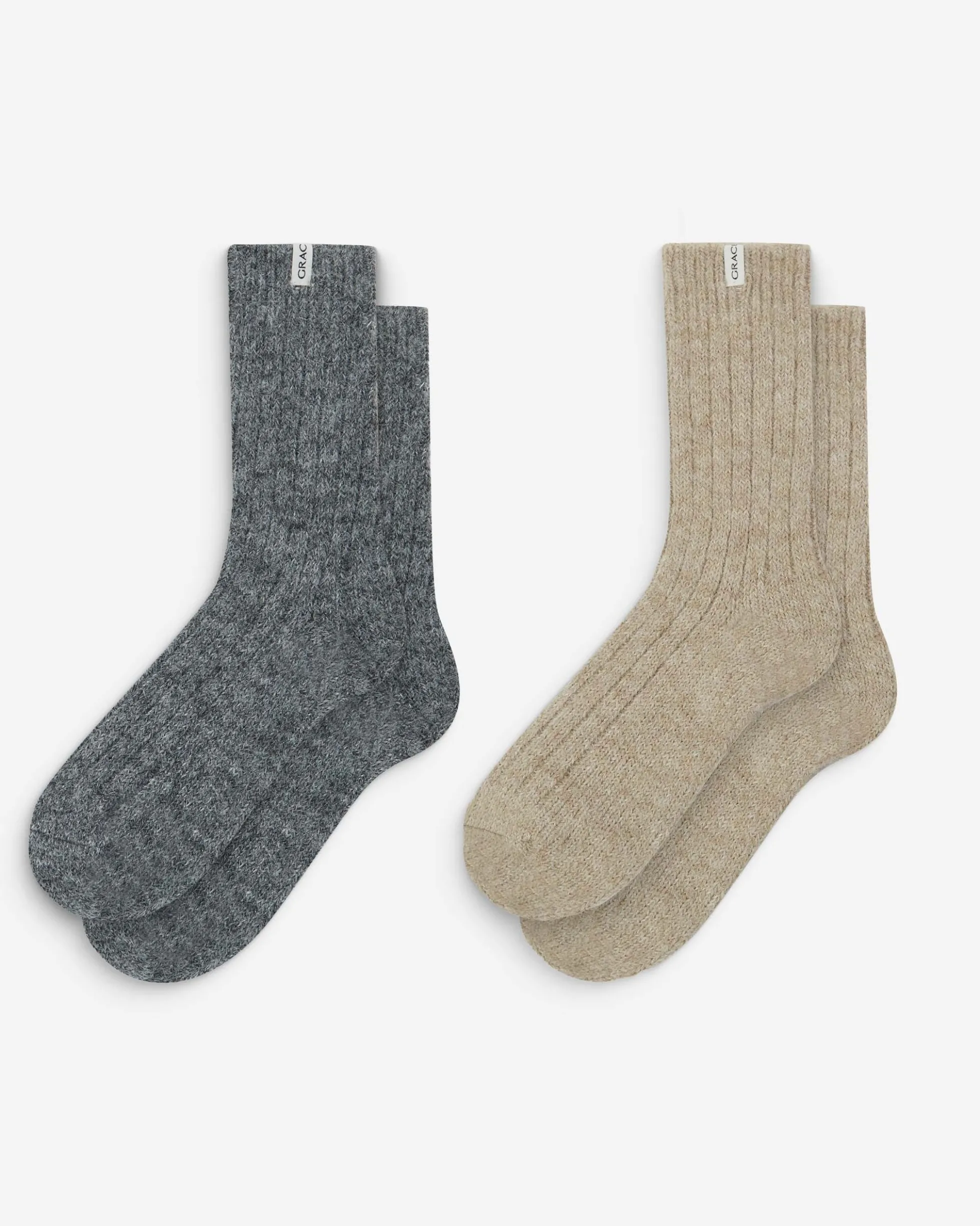Chaussettes épaisses en laine mélangée multico Arlen