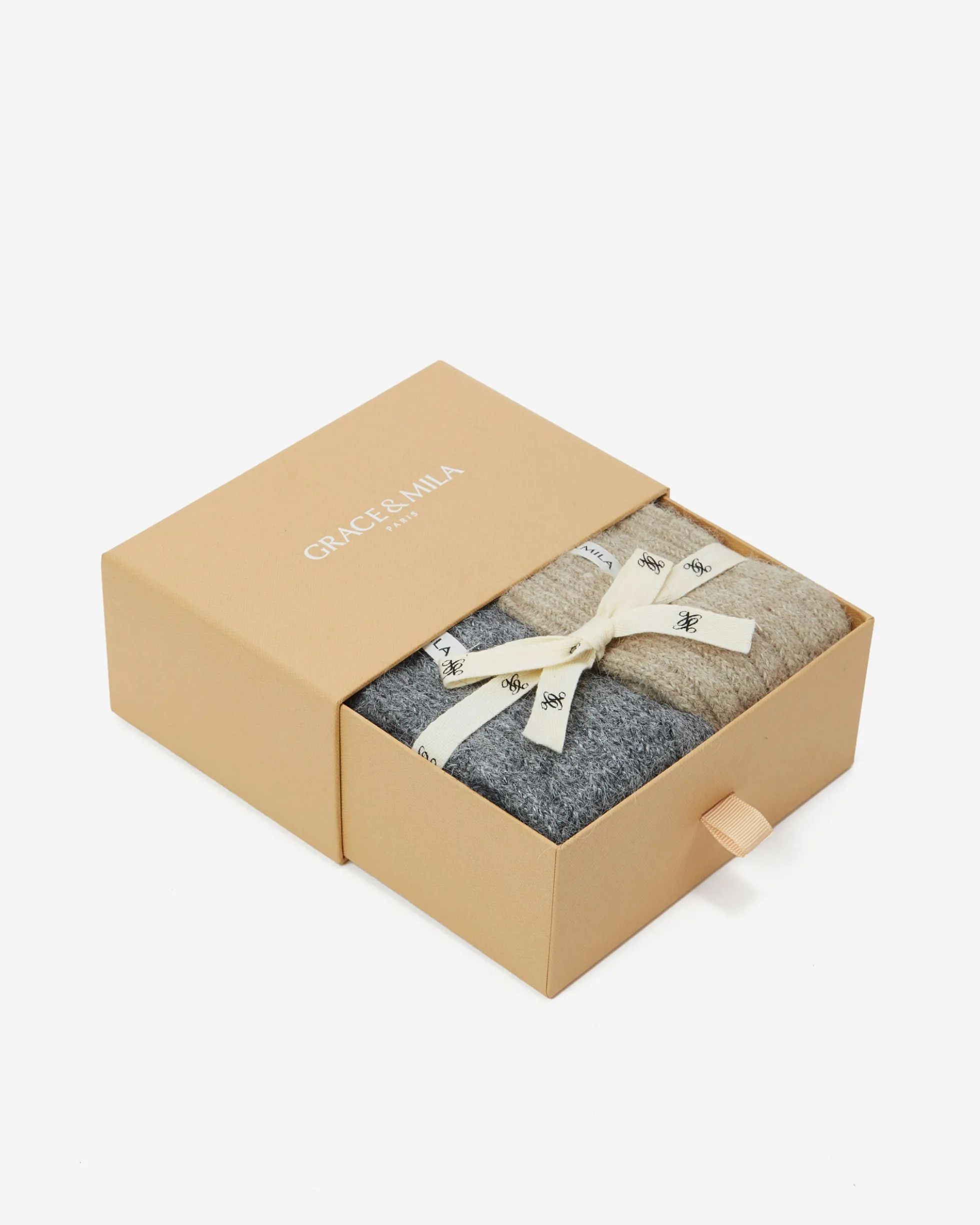 Chaussettes épaisses en laine mélangée multico Arlen