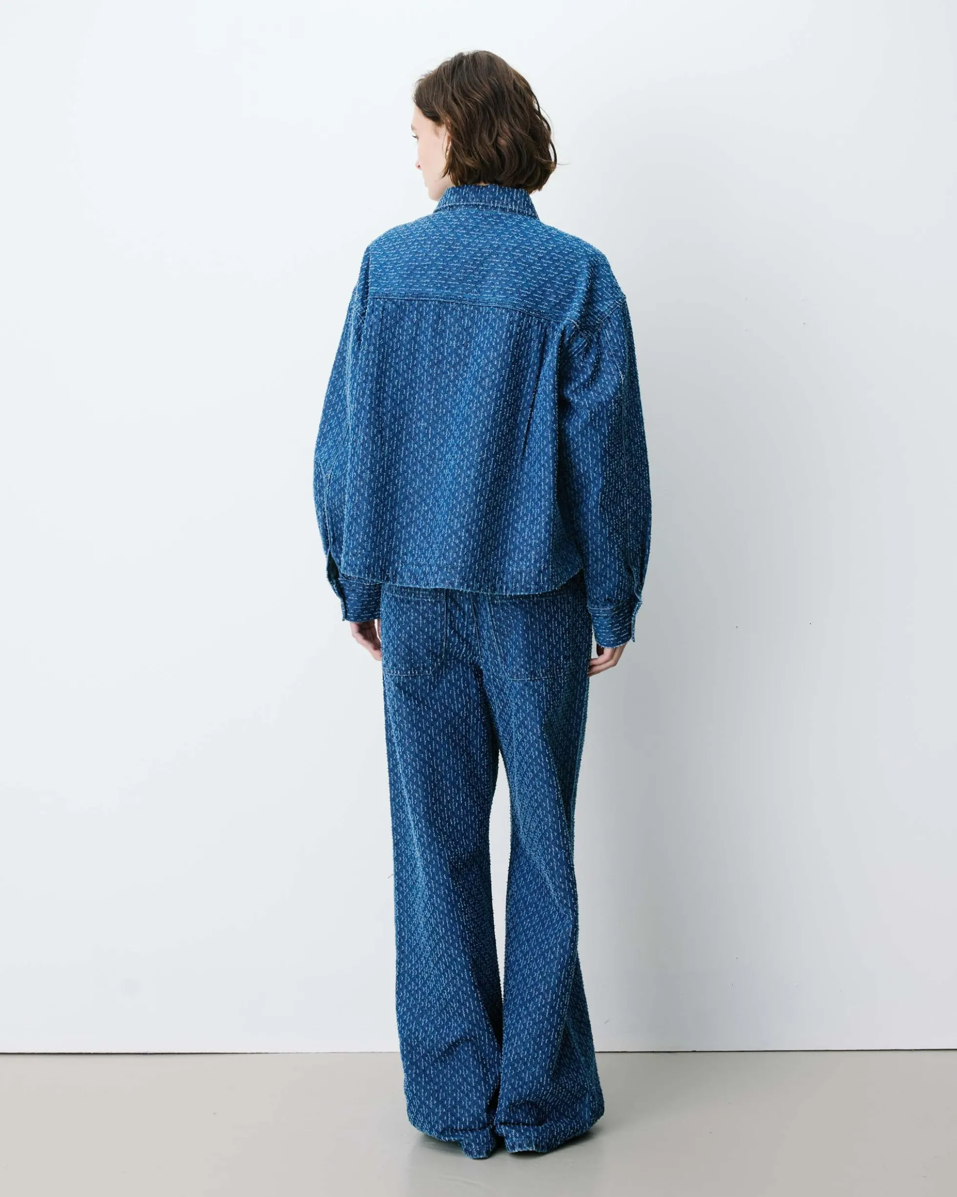 Chemise en denim à motif mediumblue Adriana