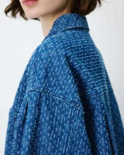 Chemise en denim à motif mediumblue Adriana