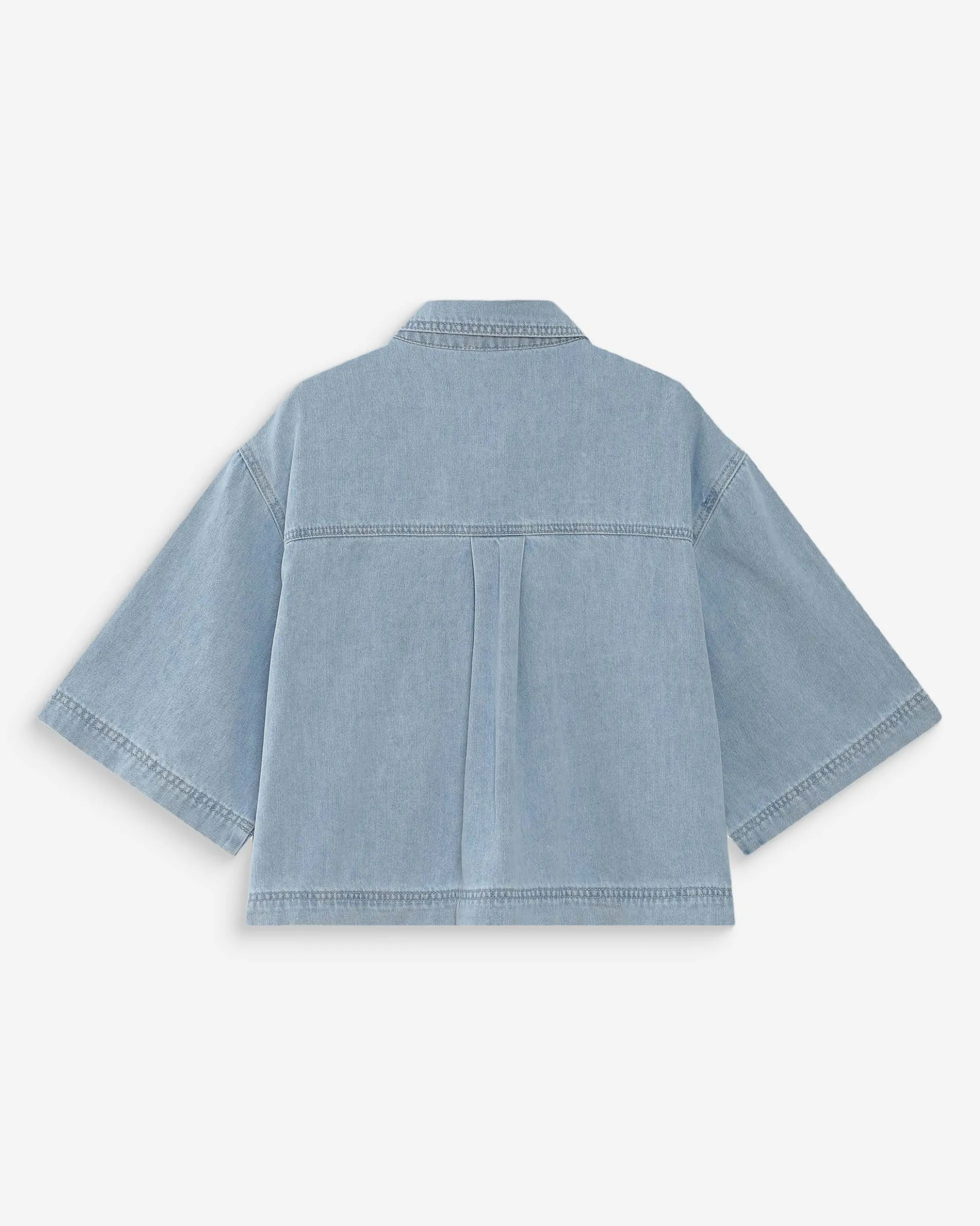 Chemise oversize en denim skyblue Vita