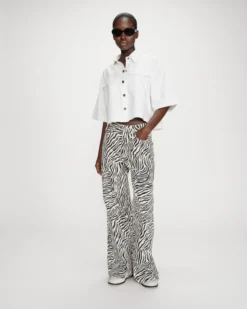 Chemise oversize en denim white Vita