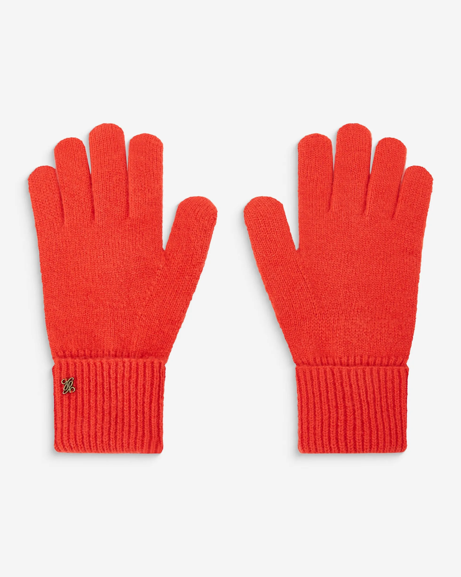 Duo bonnet et gants en maille sanguine Anicet