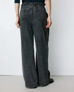 Jean baggy taille mi haute blackwashed John