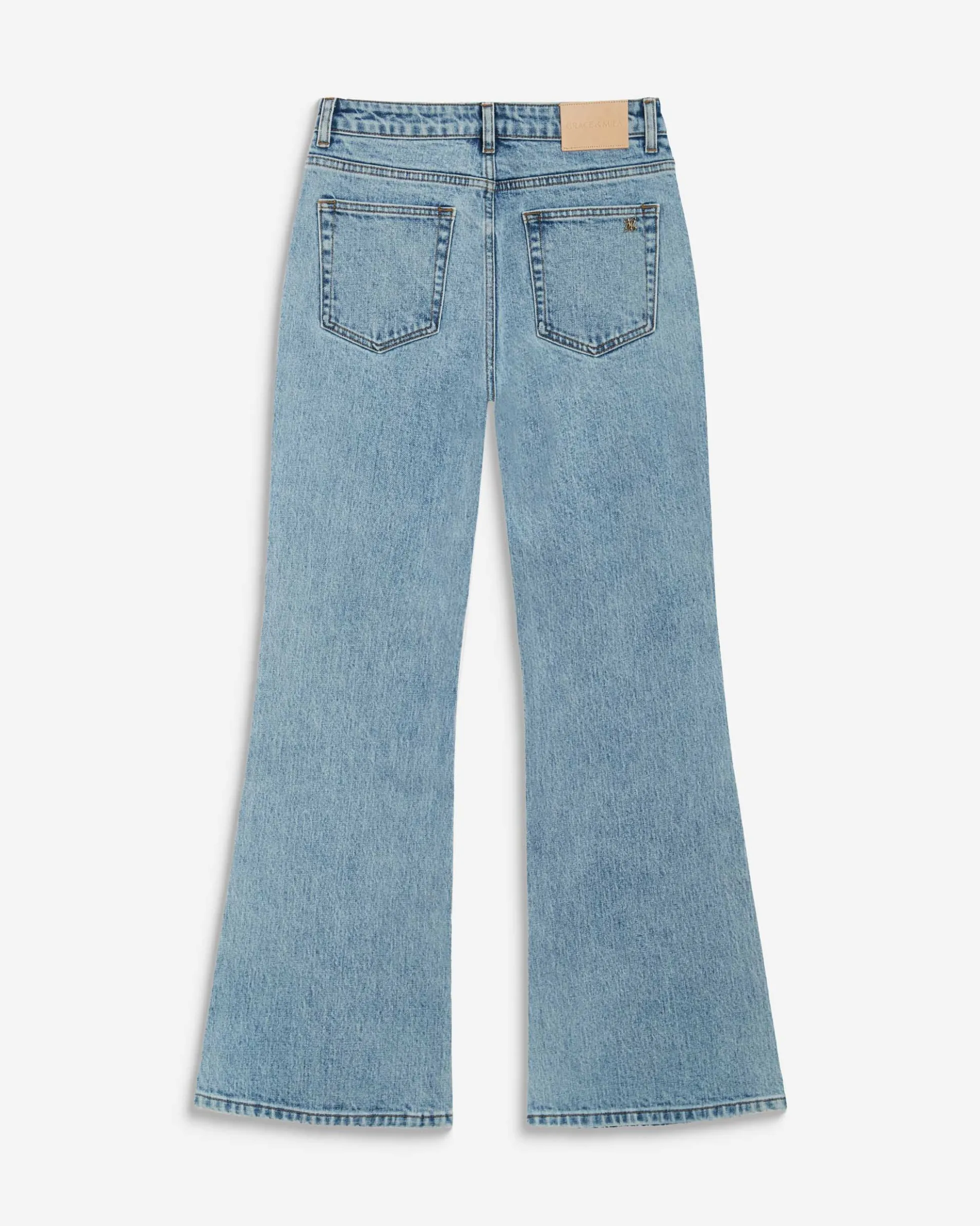 Jean flare délavé taille mi haute skyblue Joseph