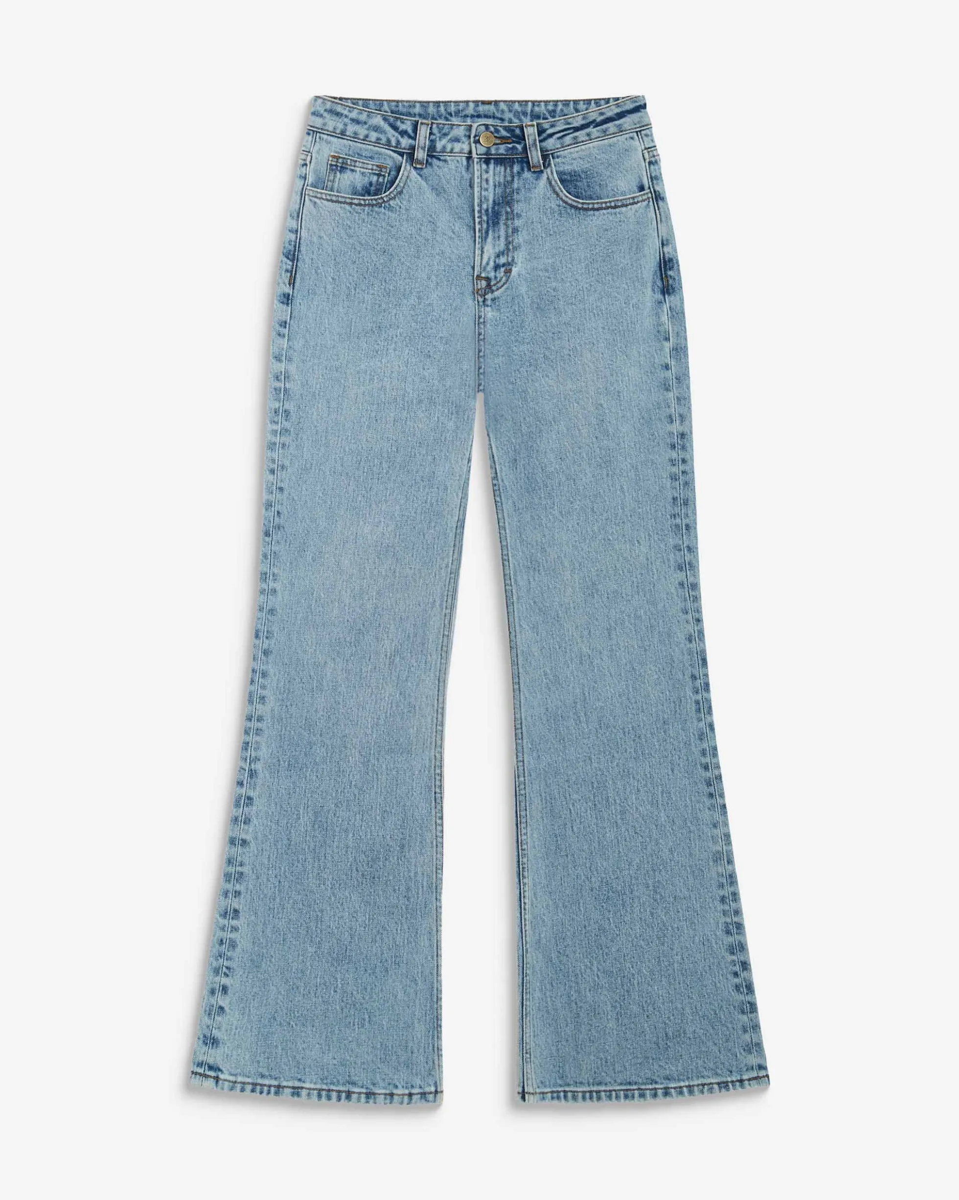 Jean flare délavé taille mi haute skyblue Joseph