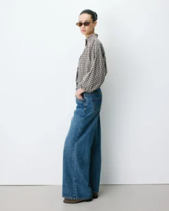 Jean jambe large poches tressées vintageblue Julian
