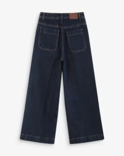 Jean loose 7/8e taille haute poches plaquées darkblue Joe